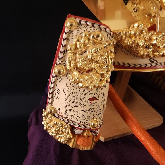 Vintage 1980s Japanese Samurai Kabuto Armor Helmet Dragon Deco Kabuto size 10.5" - Picture 8 of 16